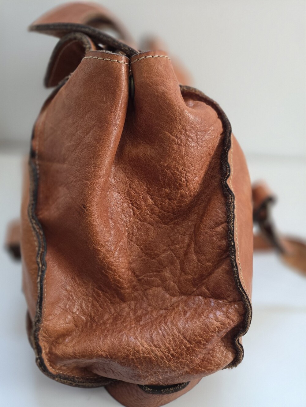 Patricia Nash Milania Convertible Satchel Bag Brown Leather - Picture 4 of 12
